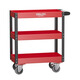 Delixi electrical tool cart trolley multi-functional rack three-layer storage rack trolley mobile workshop repair car repair tool cabinet upgraded three-layer thickened tool trolley