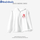 Badibadi (Badibadi) men and women children's sun protection clothes UPF50+ jacket 2025 summer new style big children girls ice silk thin sun protection clothes DDV13565X powder 90