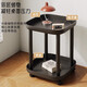 Mesa de café de fengpeng yiju mesa lateral móvil mesa pequeña mesa de café pequeña mesa de almacenamiento gabinete de almacenamiento cuadrado mesa móvil de doble capa de doble capa