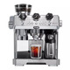DELONGHI EC9885.M semi-automatic coffee machine Italian household 19Bar American fresh grinding cold brew upgraded steam thin rod fully automatic milk foam metal panel body Silver Knight EC9885.M