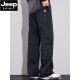 Jeep Spirit2025 Nuevos pantalones de trabajo para la marca de moda masculina suelta y cómoda escalada al aire libre y pantalones casuales estadounidenses rectos 9857 Tierra Color XL (140Jin [Jin equivale a 0.5 kg])