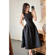 YIOU summer French waist-hugging retro Hepburn style sleeveless vest skirt design sense banquet dress for women slimming 9885 black S