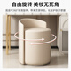 Ji Shilun makeup stool home girl's bedroom light luxury simple cream style fairy dressing table stool manicure round stool dark gray and light gray thumb stool classic style