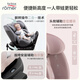 宝得适（BRITAX）宝宝儿童安全座椅0-7岁isize认证正反360°旋转成长骑士 通风款 Air月光灰