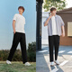 森马（Semir）舒服裤|休闲裤男吸湿速干锥形裤2025夏季长裤通勤风109325127106