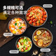 美厨（MAXCOOK）大汤碗面碗 316L不锈钢双层防烫泡面碗沙拉冷面碗家用加厚防摔 22cm MCWA9898