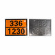 XMSJ2025 NUEVO NATURAL NACIONAL 304 LOGO DE ACERO INOXIDAJE Transporte de productos peligrosos bienes peligrosos Logotipo de camión Camión Diamante NUEVO NORMA NACIONAL 40*30 Residuos 90/3291