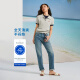 Levi's李维斯冰酷系列25年春夏新款女士724高腰修身直筒牛仔长裤 蓝色 27 (28)