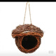 Runhua Nian Bird's Nest Bird's Nest Bird Supplies Bird Cage Handmade Straw Outdoor Pastoral Style Simulation Decoration Farmhouse Pendant Rattan Bird's Nest 8cm One