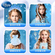 Disney children's jewelry, hair accessories, bags, creative gift box set for girls birthday gifts, princesses, house play toys, ice and snow style