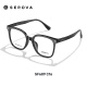 Eslova Tortoiseshell Las gafas retro marco para mujeres se pueden equipar con lentes de miopía grandes marcos y una cara grande de arte no plantador negro miopía espejo SF689 SF689 Night Sky Black C16 [Actualización] Marco + Kemi 1.67u2