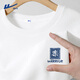 Krieger kurzärmeligte T-Shirt Herren Sommer National Trend Lose Casual Base Shirt Herren Waffel Sport T-Shirt Hellgrau XL