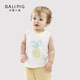 
Bali pig boy sleeveless vest summer baby suspender summer T-shirt thin infant clothes girls sleeveless top red 110