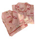 
HUALIN FASHION summer pink flower puff sleeve short sleeve cute thin home clothing set zd-673# apricot love heart 175 L