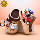 G.DuckKids Petit canard jaune Nezha Slippers Chaussures de trou pour enfants pour les filles d'été Nouvelles semelles molles antidérapantes 2025 chaussures de plage bébé rose de mer 24 à25 taille intérieure 16cm