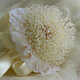 Married Korean style bride bouquet DIY material package imitation pearls all over the star handmade crown pearl chain bouquet finished product