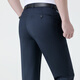 Charides high-end summer thin style trousers for men's business casual formal suit pants simple and versatile straight trousers for men 9900-2 black [without pleated slim version] 38 [3 feet waist]