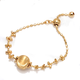 Pu Li 18k gold cat eye beads gold beads fairy chain soft ring women pull sweet small ring high-end versatile ring