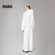Chaqueta corta de lluvias para hombres y mujeres a prueba de viento con capucha con capucha con capucha con capucha para hombres y mujeres lohja chaqueta corta/15780 blanca suave s 160/88a (tamaño demasiado grande)