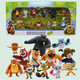 Bären erscheinen, Bären erscheinen, Bären erscheinen, Bären, große Bären, zwei kahle starke Puppen, Tierpuppen, statisches Modell, Kindersimulationsspielzeugset, 826 Set