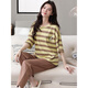 Pajama modal con almohadilla para el pecho para mujeres para algodón puro de verano Pantalones de algodón corto de algodón corto Rechazador de cuello redondo para ropa de ropa para exteriores Juego de ropa para el hogar YSH679 (algodón) M [almohadilla de mama]