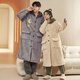 Fuxinkang Coral Velvet Couple pyjamas Fall et hiver épaissis des vêtements de flanelle de pannel pour femmes épaissies pour femmes Py-6625 L - Femmes [Hauteur 160-165-WATTER 100-120]