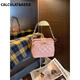 CALCULAT/KEEN small fragrance style exquisite diamond chain bag for women 2025 new high-end and fashionable versatile shell bag one-shoulder crossbody bag Valentine's Day gift for wife birthday mom practical moonlight silver