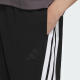 阿迪达斯 （adidas）男裤运动裤宽松舒适透气针织休闲短裤KC3897 黑色  XL 