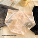 
Cool French satin sexy lace mesh underwear for girls 2025 new summer thin women's briefs y3883-green + skin tone + pink + purple 0 strips 10XL m suitable for 80-100Jin [Jin equals 0.5 kg]