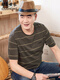 
Lomon Daddy Summer Summer Short Sleeve T-shirt Men's Father's Day Clothes Round Neck Middle-aged and Elderly Men's Half Sleeve CJ9901 Dark Blue M 165/M