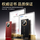 Tianjue [First Layer Cowhide | Full-Inclusive-Objektiv] Geeignet für Huawei Matex5 Mobiltelefon Hülle X5 Schutzkoffer-Kollektor-Version Flip Cover Smart Ultra-dünn Lederhülle Faltblatt Anti-Fall-Fall [Feed Sand Schwarz] Ledermaterial | Smart Fenster