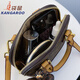 Kimberley Kangaroo Shell Bag Damenhandtasche kleine Tasche 2025 Neue trendige Crossbody -Tasche, die vielseitige alte Blumen Umhängetasche Kaffee großer Größe Schal pendeln