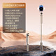 Stand de teléfono móvil Selfie Stick Gimbal [Vlog Shooting] Smart Four-Shake Recording Video Broadcast en vivo Fotografía giratoria de 360 ​​grados Trípode corto Video de Internet Celebridades Anchor 1.8 metros [Negro] Luces duales/Axis de acero/carbono/Bluetooth Control Remote Control Remote