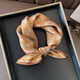 
MAGIOPY luxury beige silk scarf small square scarf for women versatile mulberry silk hairband small silk scarf fashionable small scarf 13117-main picture 53*53cm