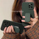 Oemgins Retro -Retro -Retro -Green für Mate70 Huawei P60 Mobiltelefonhülle Nova13117 Push and Pull -Halterung 10 Flüssiges Einschalen -Flüssig -Silikon Dunkelgrün anderer Mobiltelefonmodelle