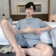 莫代尔男士睡衣男夏季2025新款短袖家居服男款男生青少年夏天夏款大码 HDE-9928 L