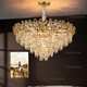 2025 suitable for crystal living room chandeliers 2025 new luxury high-end villa master bedroom lamp meal 6195 chandeliers - round diameter 80cm living room