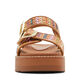 STEVE MADDEN Girls Gal Wedge Sandals Cognac Multicolor 13 Little Kid