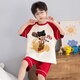 Heydidy (Heydidy) 25 Summer nuevo niño pijamas algodón de algodón de manga corta dibujos animados niños niños de tamaño mediano seta de ropa para el hogar [doble corto] TN 695 120 12 tamaños de alto 113-125 peso 45 Jin [Jin equivale a 0.5 kg]