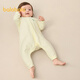 Balabala baby onesie baby pajamas newborn crawling clothes 2025 two-piece cute literary white and yellow tone 00313 80cm
