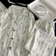 Men's pajamas for men's spring and autumn 2025 new cloud cotton long sleeve thin style youth summer large-size home clothing 12401 [High-quality cloud cotton] L [100-130Jin [Jin equals 0.5 kg]]