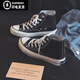 Sanofeng Dick-Soled Canvas Schuhe Herren High Top 1970 Klassische Brettschuhe Retro Casual Ehepaar Koreanische Version VERSATILE TOP STUDENT SHOUS Schwarz 42
