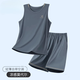 Yalu Sommer ärmelloses Pyjamas Männereis Seidenweste Modal Shorts Summer Simple 2025 New Herren Home Clothing NSANM-12023 2XL (Empfohlen 150-175jin [Jin entspricht 0,5 kg])