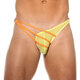 GREGGHOMME sexy hollow buckle men's thong thin high elastic low waist breathable U convex bag 200204 yellow M
