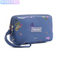 HEglan Korean Style Mode Multi-Layer Reißverschluss großer Kapazität großer Leinwand Mobiltelefon Schlüsselbeutel Stoff Handheld Münz Brieftasche Damen Long beige Weiß