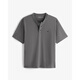 ABERCROMBIE / FITCH [heavy Henry Shirt] Men's 25 summer classic little elk loose short-sleeved T-shirt KI124-5188 dark gray S (175/92A)