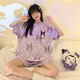 Jingpufei Summer Pajamas для женщин, мультфильм милый ins в стиле одежды в стиле домашней одежды можно носить за пределами Гуанчжоу Тринадцать строк 677 Purple Kulomi 170 M Code [предполагает 80-90 Jin [Jin Equals 0,5 кг]]]]