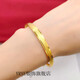 GIOIO Hong Kong duty-free imitation gold bracelet imitation 9999 pure gold bracelet flat bracelet with ring certificate + gift