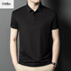金利来中年新款男透气士t恤2025夏季休闲POLO衫短袖纯色爸爸装休闲 KL-13565白色 M 48/170