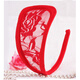 C-shaped pants for women, low-waisted thongs for men and women, sexy C-shaped pants, invisible thongs, love to remove panty buds, women's lace, red, one size fits all